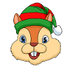 Écureuil cadeau de Noël écureuil