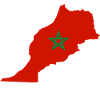 Idée cadeau carte drapeau Maroc