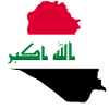 Iraq Flag Map Gift Idea