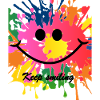keep smiling splash bunt Freude