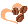 Kaffeebohne Herz Café Kaffee