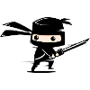 cute black ninja