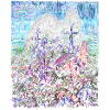 Mountain Impressionism Embroidery Painting