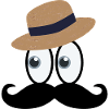 Gentleman straw hat