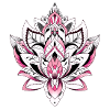Lotus Mandala Rosa Farbe