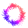 Bunte Licht-Wolle