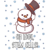 Christmas biology teacher student snowman