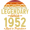 Legendary since 1952. Retro birthday