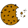 Biscuit - bitten biscuit - cookie