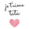 T Shirt je t'aime tata