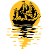 Sailing ship silhouette design