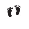 Feet foot footprint personalized gift
