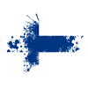 Finlandia bandera salpicaduras de pintura país suomi blob