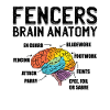 Fencer Brain Fencing Gift Idea