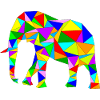 motley polygon elephant
