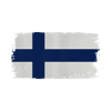 Finnish Flag Acrylic Look
