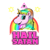 Hail Satan Unicorn - Death Metal Rainbow Design