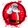 Santa Claus Santa Cool Blob