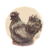 Brown silk hen