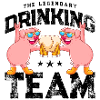 pig beer drinking team