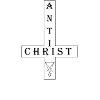 Antichrist cross white