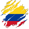 Colombia flag cracks South America