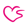 Herz Buchstabe S Anfangsbuchstabe Rosa