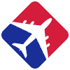 Airplane red blue
