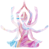 Spirituelles Yoga-Mädchen