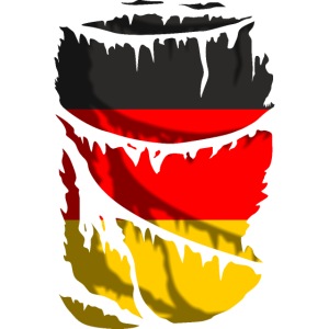 Bandera de Alemania rota