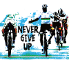 never give up - cycling