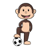 Monkey Soccer Player Soccer