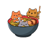 Ramen Cats Anime Apparel