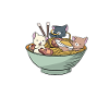 Ramen Cats Anime Apparel