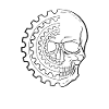 Cool VTT crâne VTT pour
