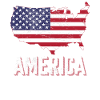 America Flag Land Shape