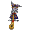 Rabbit woman alphorn