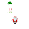 Joyeux Noël avec le Père Noël et l’Elf