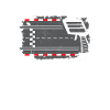 Slot car racing track