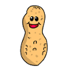 Pinda Pinda Grappig Leuk Noot Emotie Gelukkig