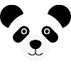Panda head panda bear