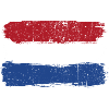 Dutch Flag Brush Strokes
