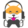 Gaming dog Shiba Inu