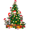 Cat Tree Cat Christmas Tree