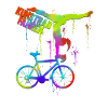 Kunstradfahrer und Radfahrer Geschenk