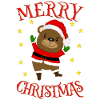 Merry Christmas Santa Bear