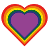 Regenbogen-Herz