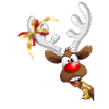 Funny Christmas reindeer