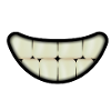 Smiling mouth with big teeth