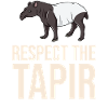 Tapir cheval bébé tapirus malais